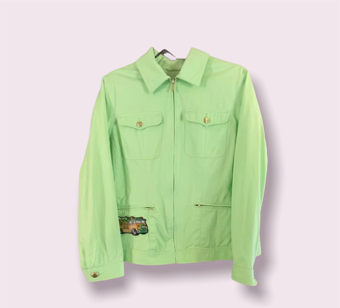 Lime Green Military Jacket