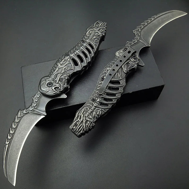 Skull Folding Knife