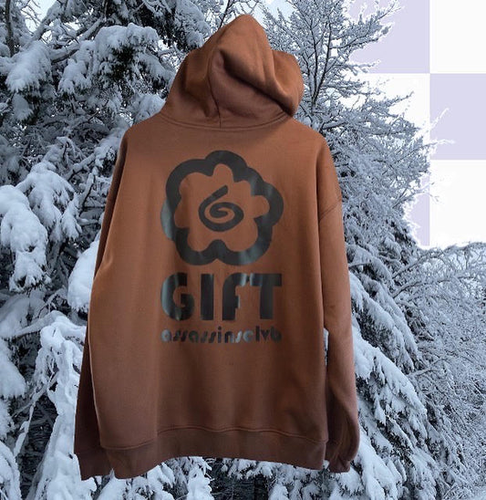 Brown Logo Hoodie