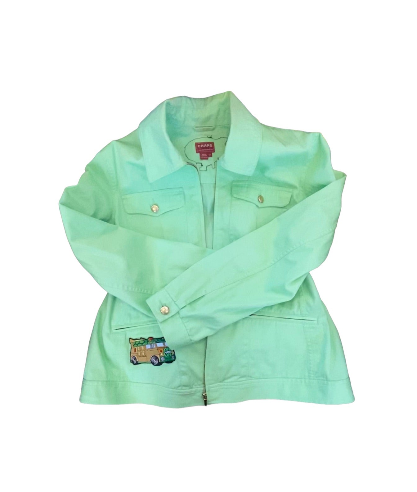 Lime Green Military Jacket