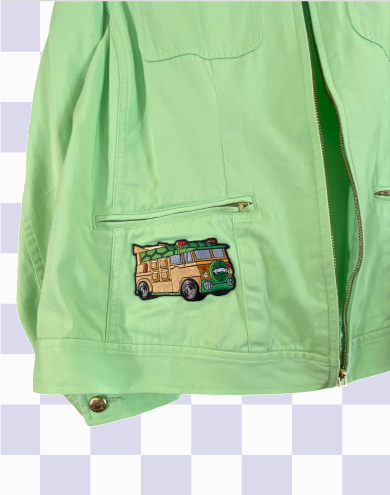 Lime Green Military Jacket